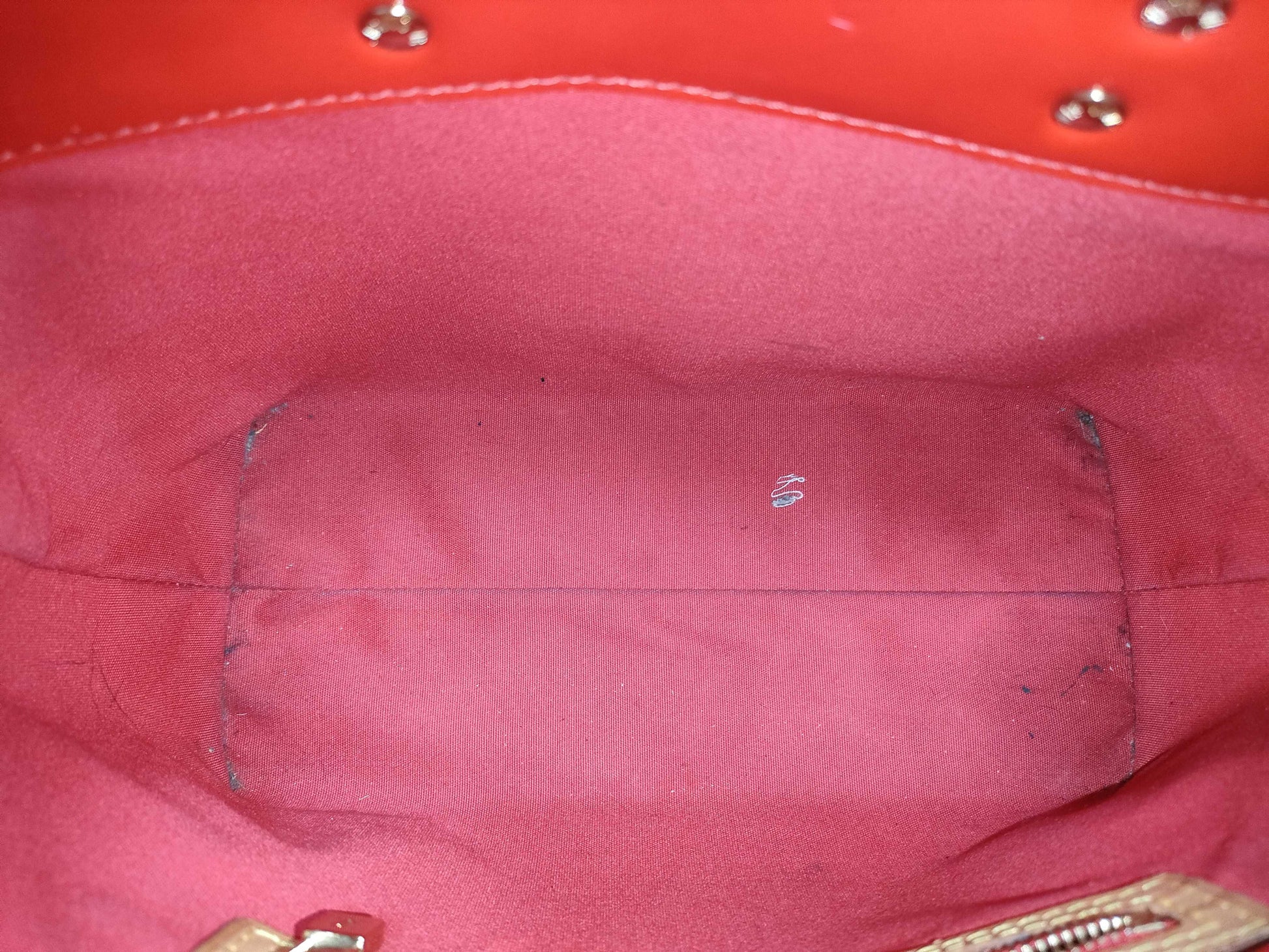 LOUIS VUITTON RFID Unverified Vernis Tote Bag Red