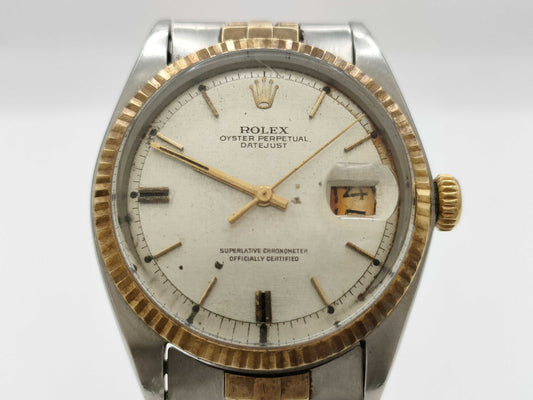 ROLEX Datejust 1601 2005622 Mosaic Dial Non-Working Boys' Watch No Internal Warranty