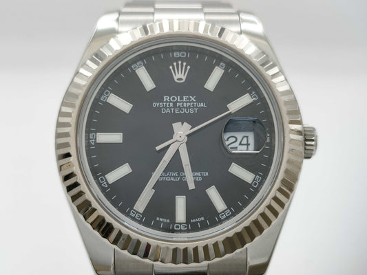 ROLEX Datejust 116334 V987645 Black Dial Men's Watch
