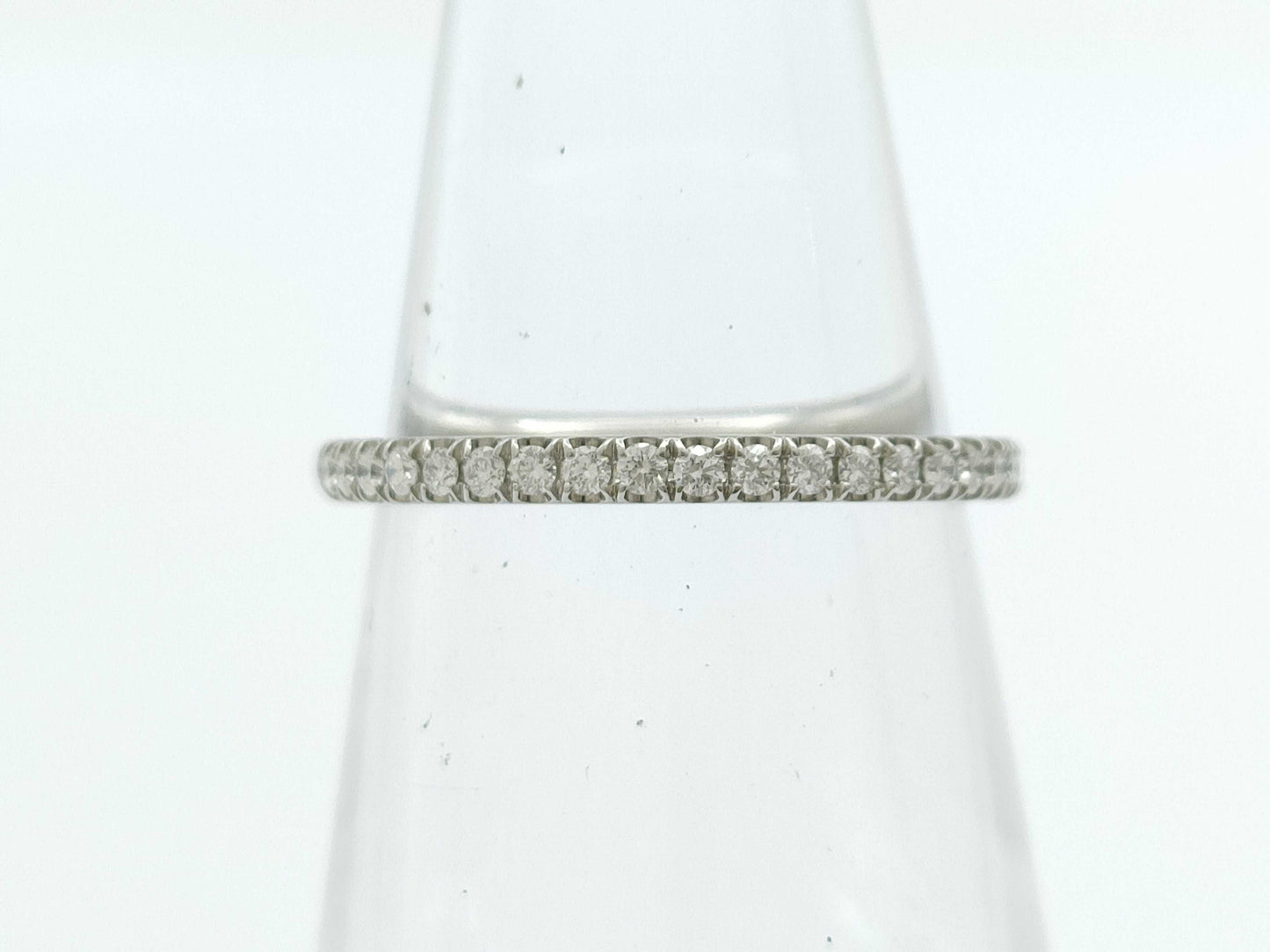 HARRY WINSTON Half Eternity Diamond Pt950 1.6g Ring 