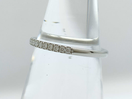 HARRY WINSTON Half Eternity Diamond Pt950 1.6g Ring 