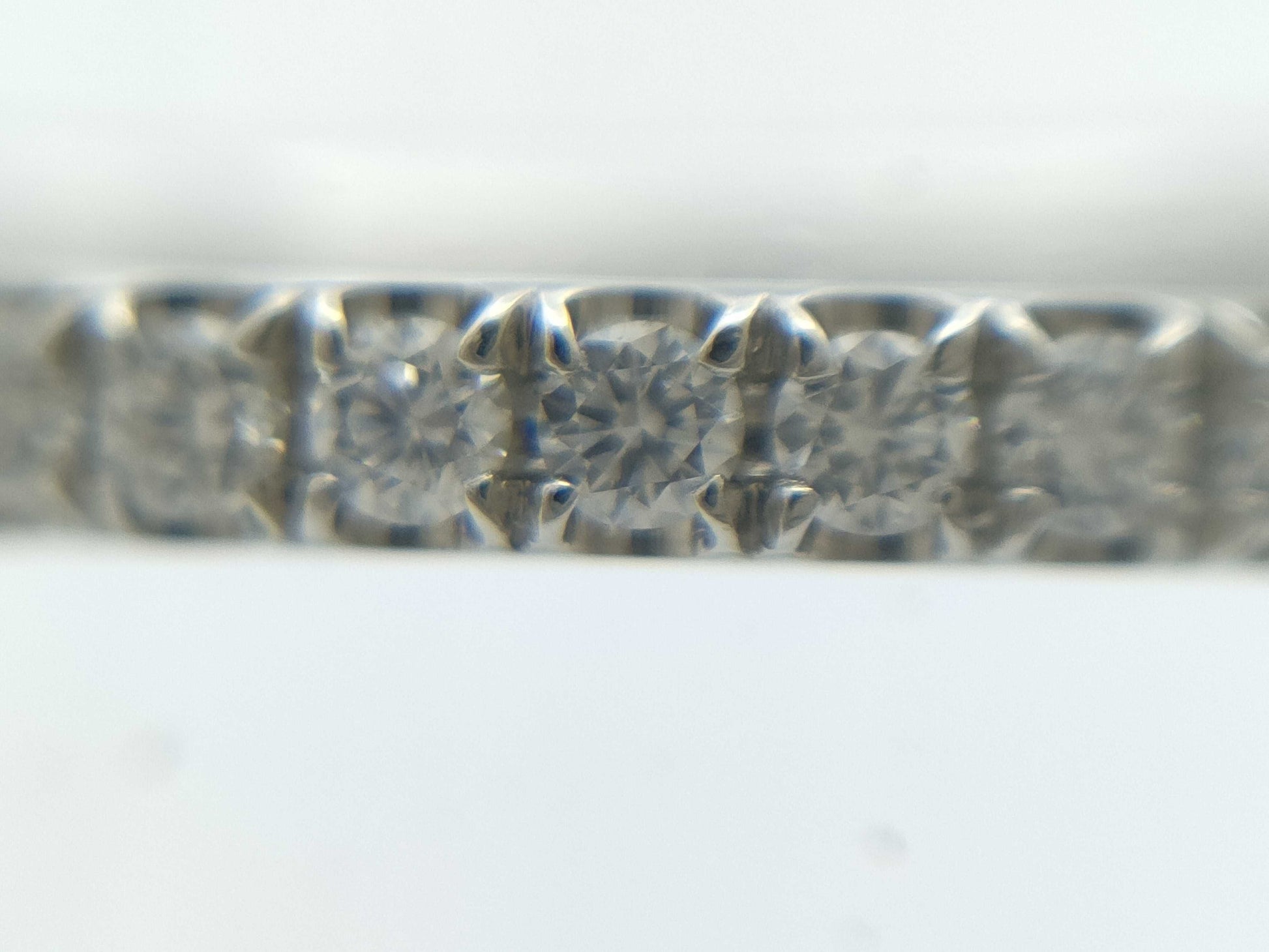 HARRY WINSTON Half Eternity Diamond Pt950 1.6g Ring 