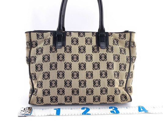 LOEWE Handbag Tote Canvas Anagram Tote Bag
