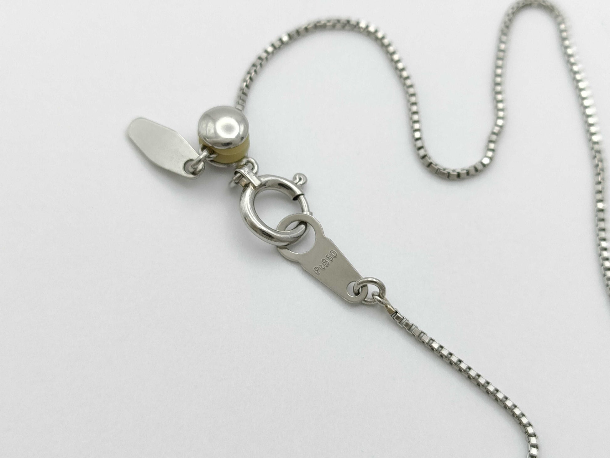 D0.323ct Pt900/850 5.2g Necklace 