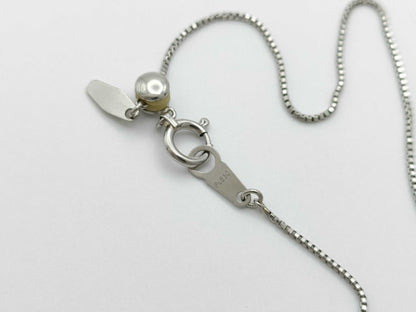 D0.323ct Pt900/850 5.2g Necklace 