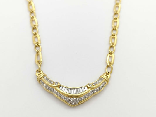 D1.18ct K18 21.7g Necklace 