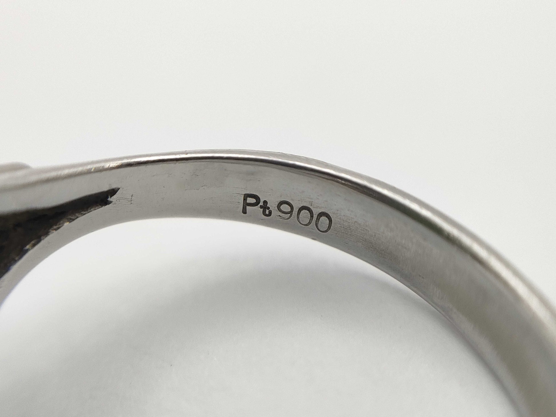 TL3.40ct D0.08ct Pt900 6.7g Ring 