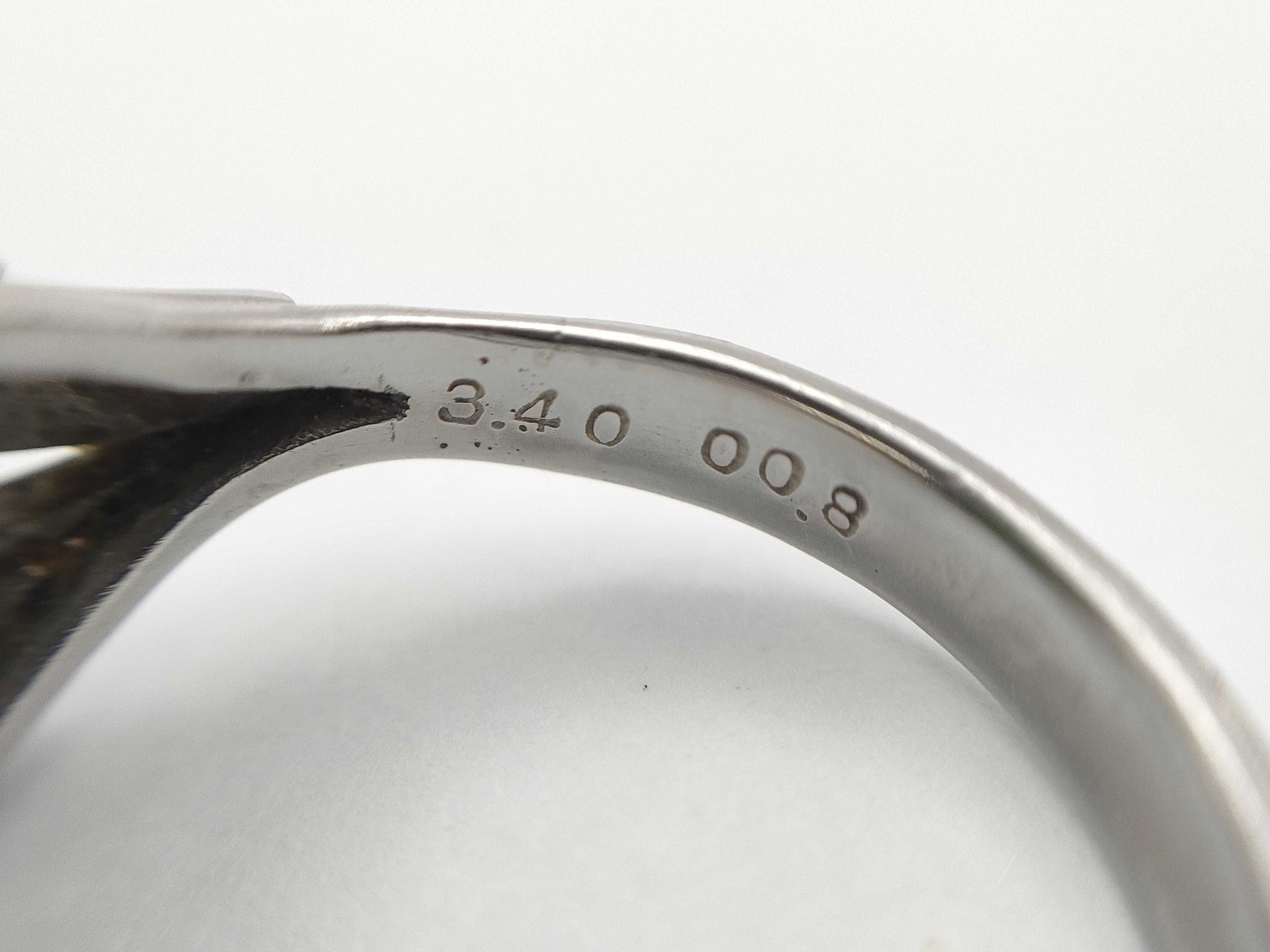 TL3.40ct D0.08ct Pt900 6.7g Ring 