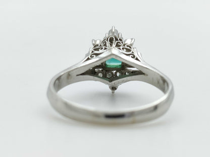 Emerald and Diamond Pm900 5.0g Ring 