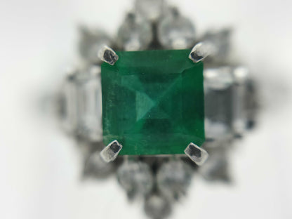 Emerald and Diamond Pm900 5.0g Ring 
