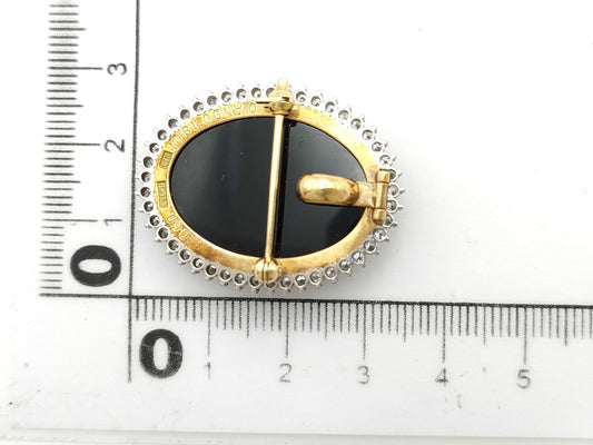 Colored Stone 18.01ct D0.90ct K18/Pm850 11.6g Brooch 