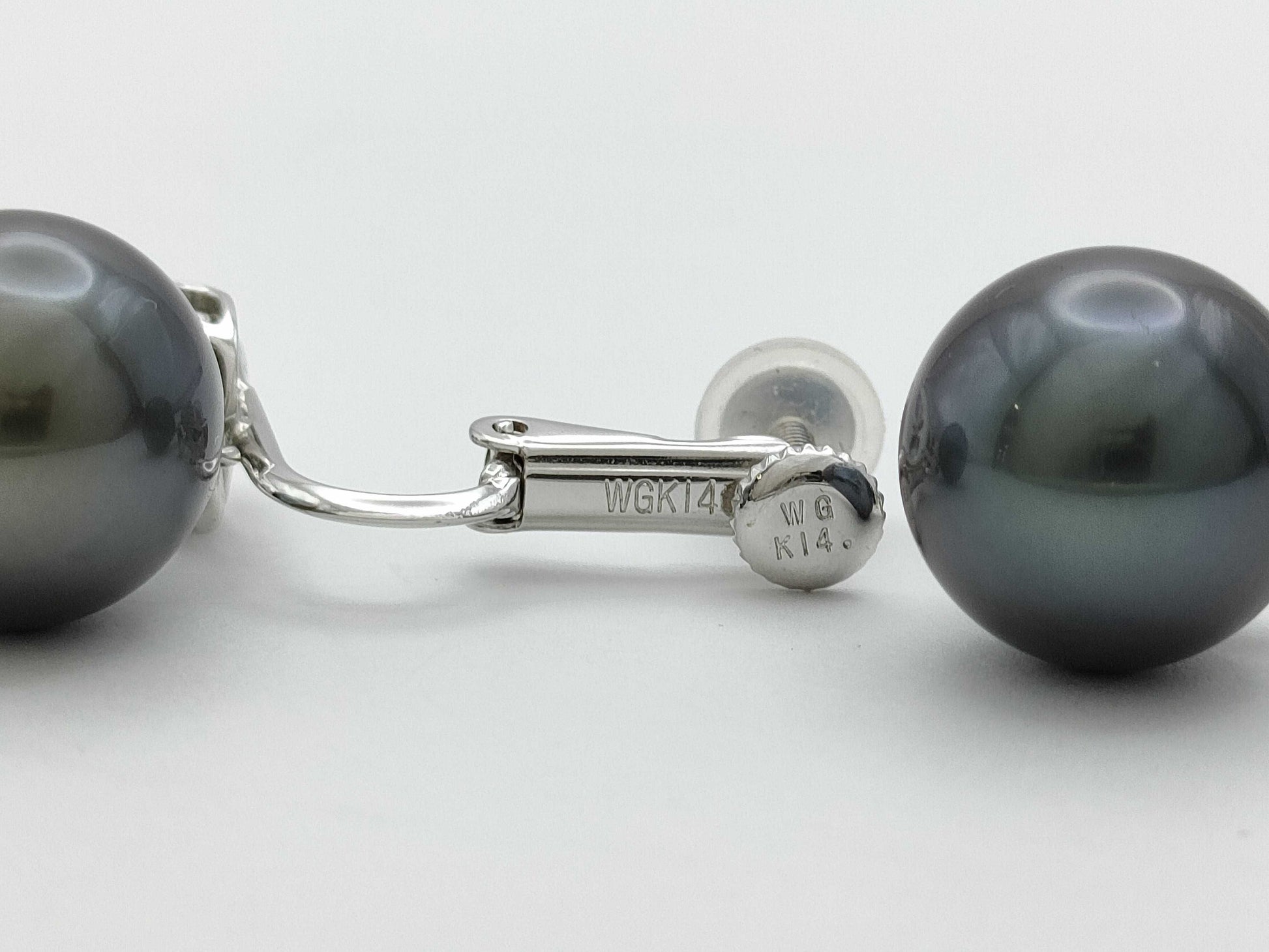 Pearl Earrings, Diameter: Approx. 10.8mm, D0.16/0.16ct, 18K White Gold/14K White Gold, 6.5g 