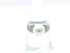Pearl diameter: approx. 8.6mm, D0.24ct, PT900, 9.5g, Ring 