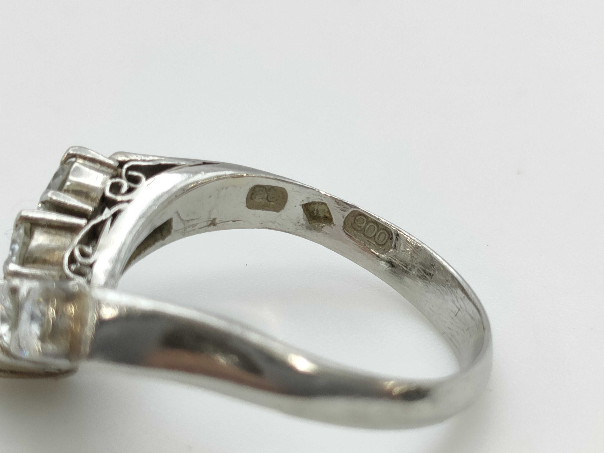 D0.78ct Pt900 6.0g Ring 