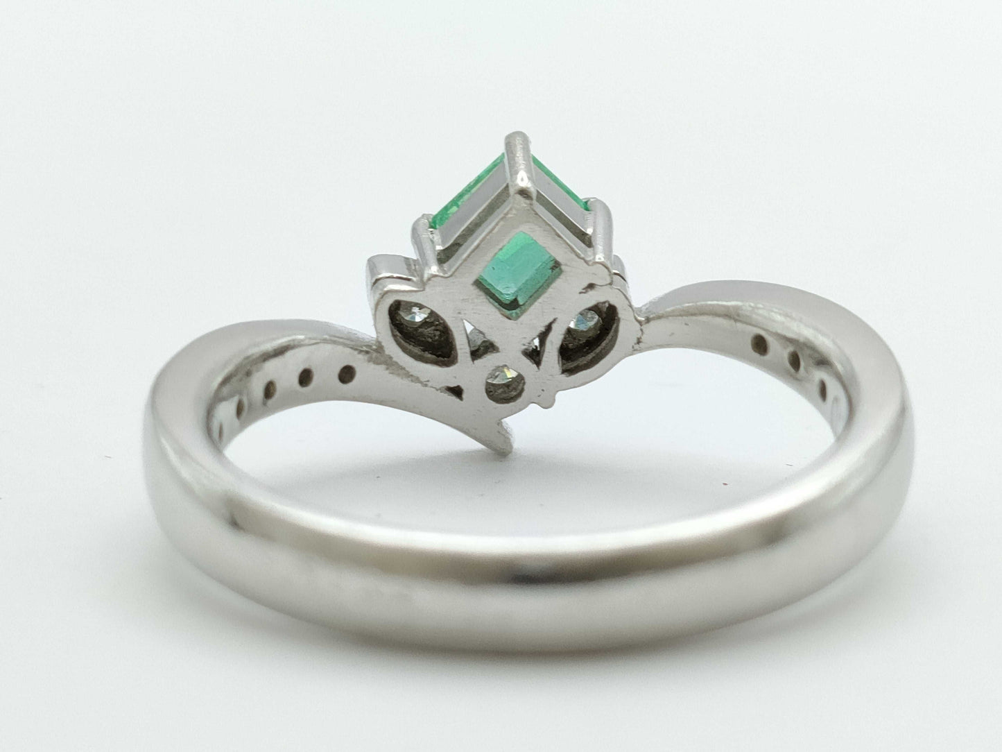 Colored Stone D.32ct Pt900 6.5g Ring 