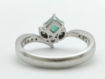 Colored Stone D.32ct Pt900 6.5g Ring 