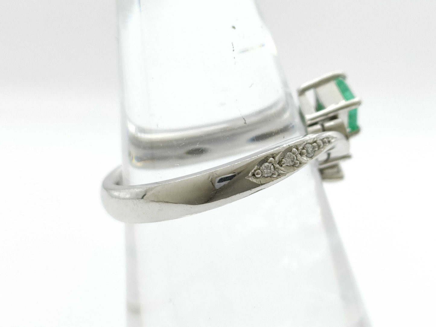 Colored Stone D.32ct Pt900 6.5g Ring 