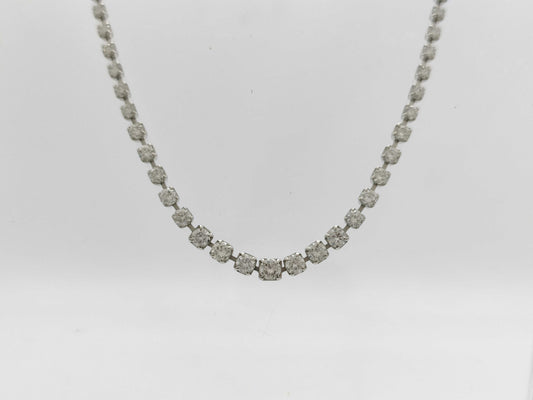 D3.00ct PT850 8.9g Necklace 