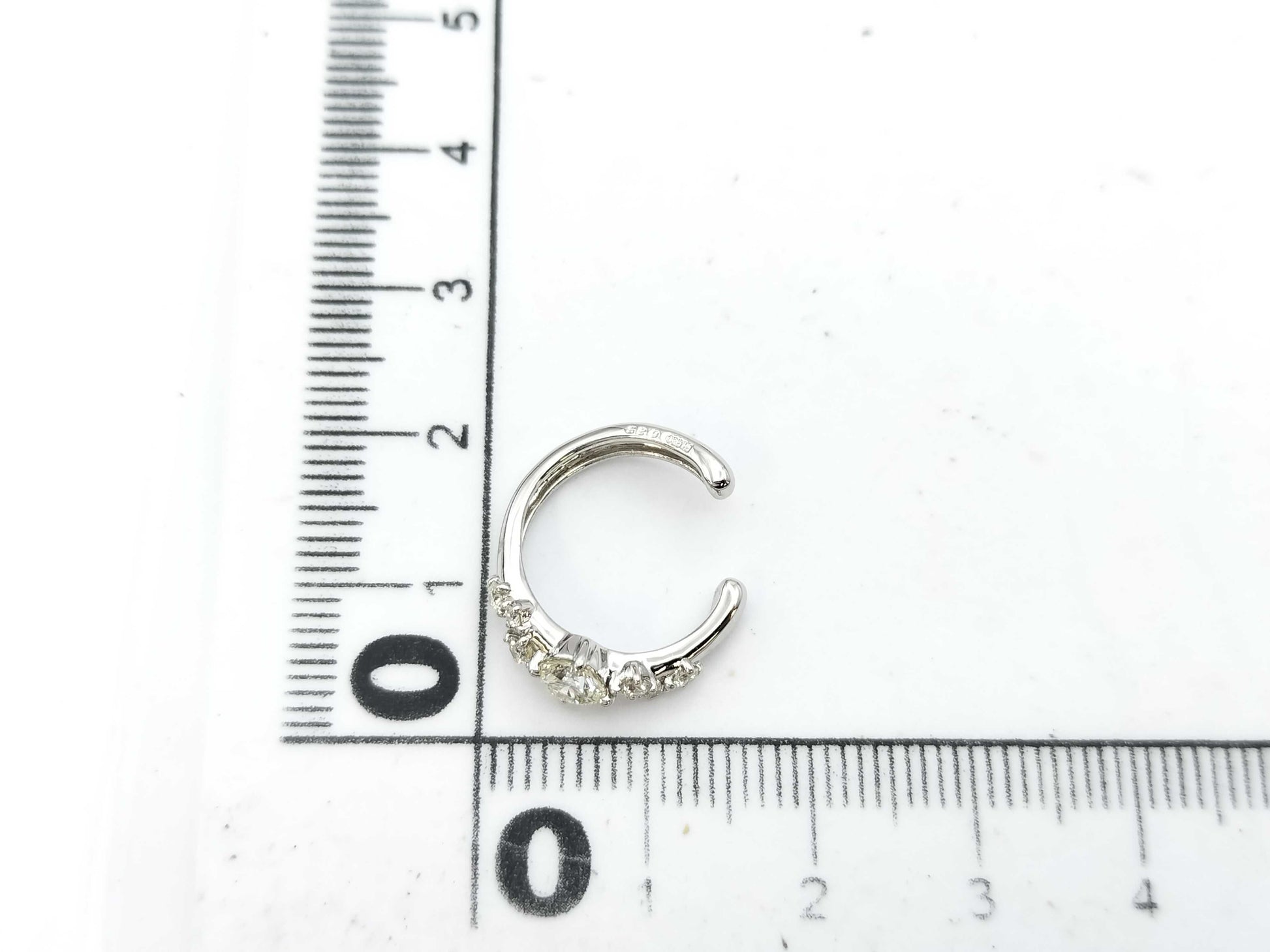 D0.35ct PT950 2.5g Tie Pin/Cufflinks 