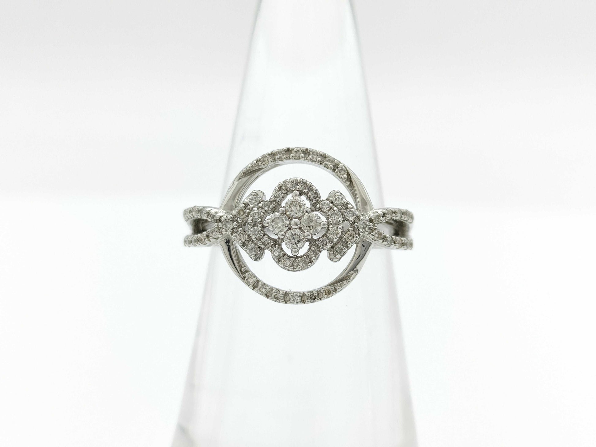 D0.30ct Pt900 6.2g Ring 