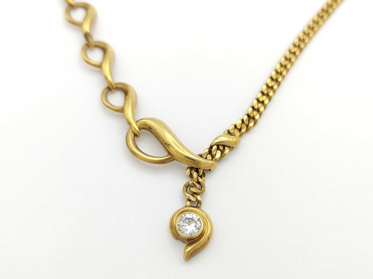 D0.38ct K18 20.5g Necklace 