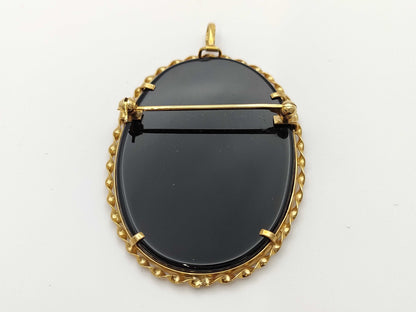 Agate 18K 11.1g Brooch 