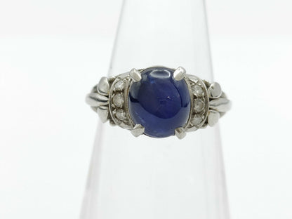 Stainless steel 3.16ct diamond PT900 4.7g ring 