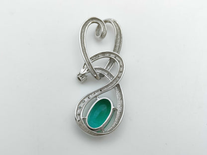 E4.63ct D0.10/0.41ct K18WG 8.6g Pendant Top 