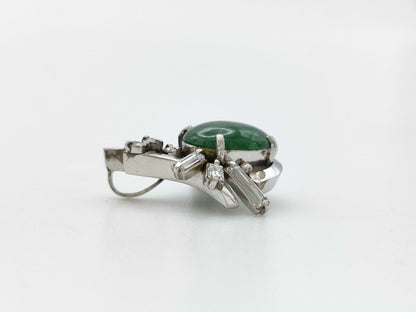 Jadeite D0.36ct PT900 3.6g Pendant Top 