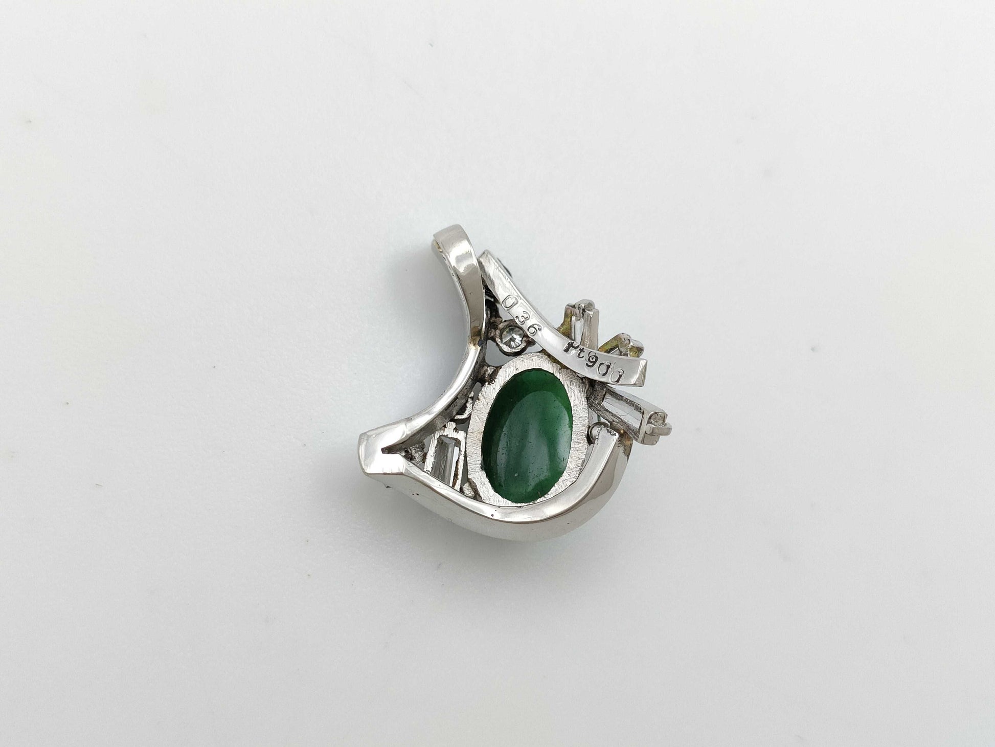 Jadeite D0.36ct PT900 3.6g Pendant Top 