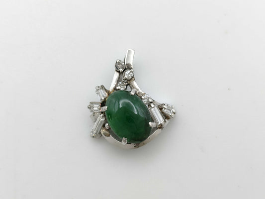 Jadeite D0.36ct PT900 3.6g Pendant Top 