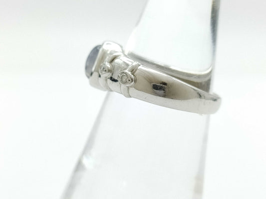 Stainless steel 1.53ct D0.03ct PT900 6.8g ring 