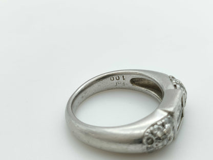 D1.00ct Pt900 9.0g Ring 