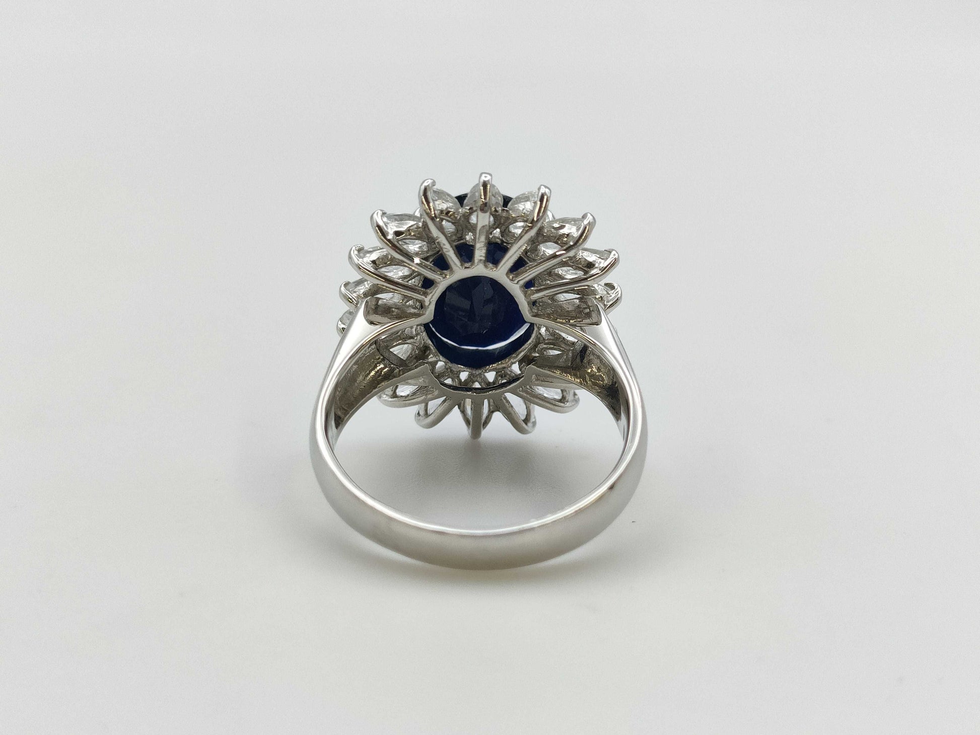 S 5.27ct/2.00ct PT900 9.4g Ring 