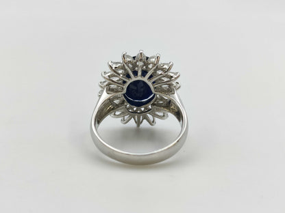 S 5.27ct/2.00ct PT900 9.4g Ring 