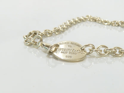 Tiffany & Co. Return to Tiffany Double Oval Tag, 925 Stamp, 51g Total Weight Necklace