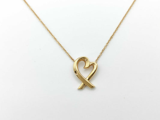 Tiffany & Co. Loving Heart Necklace in Yellow Gold and AU750, 3.5g 