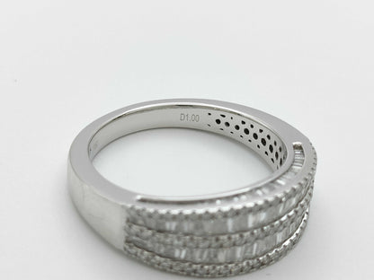 D1.00ct Pt950 7.0g Ring 