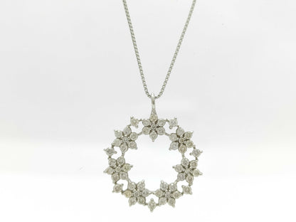 D0.50ct Pt900/850 3.0g Necklace 