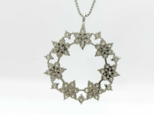 D0.50ct Pt900/850 3.0g Necklace 