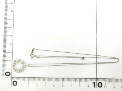 D0.50ct Pt900/850 3.0g Necklace 