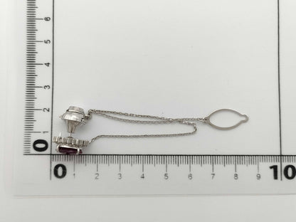 TL3.35ct D0.30ct Pt900 4.1g Tie Pin/Cufflinks 