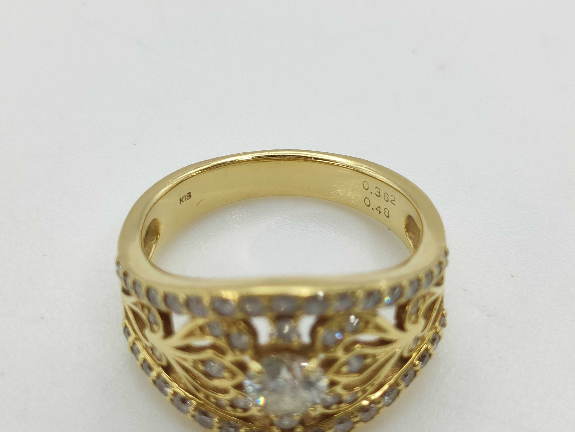 D0.362/0.48ct K18 6.3g Ring 