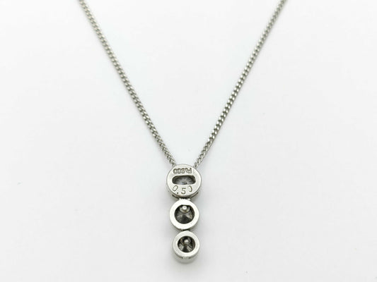 D0.50ct PT900/PT850 3.7g Necklace 