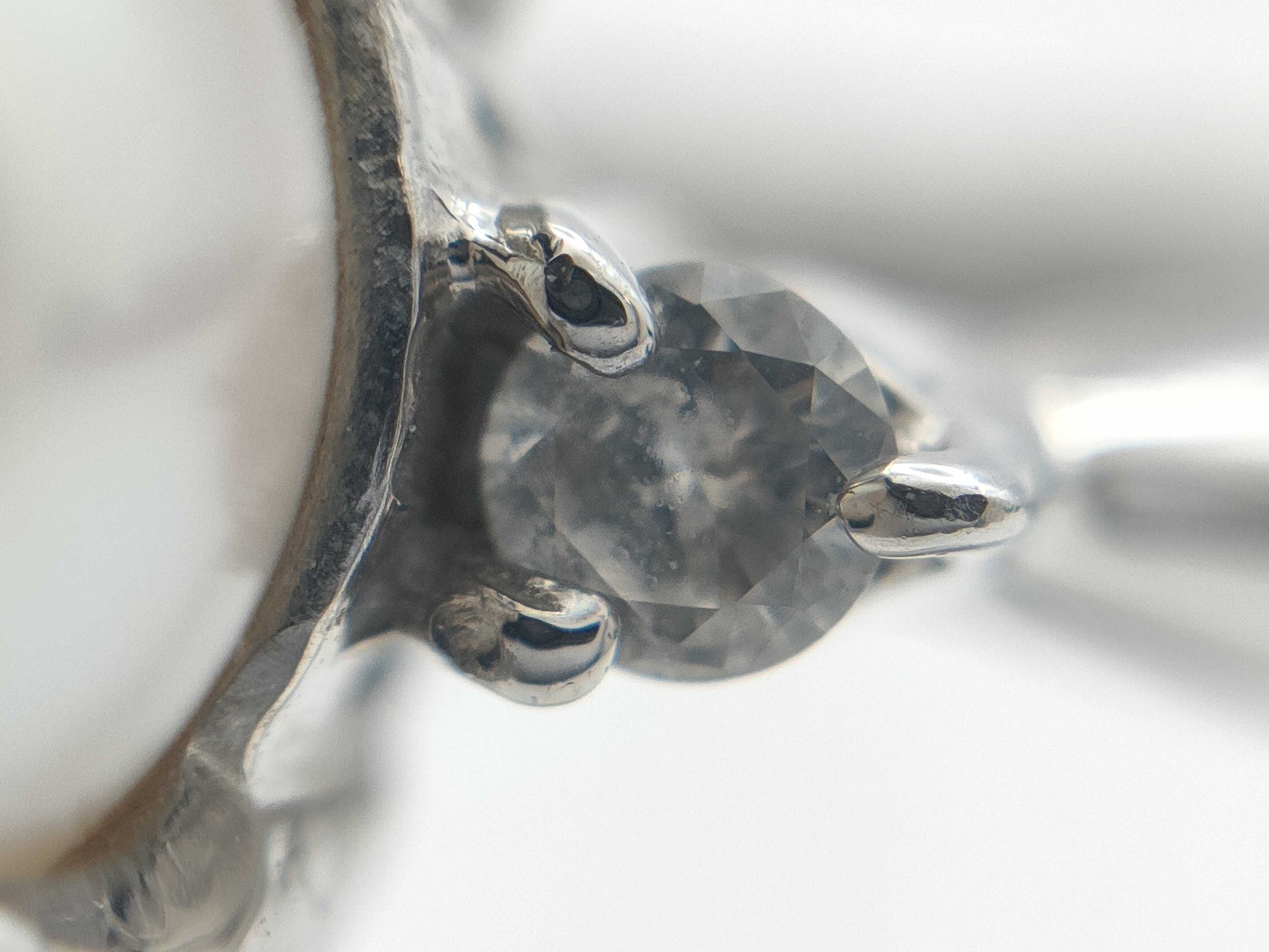 Pearl diameter: approx. 7.0mm, D0.06ct, PT850, 4.6g, Ring 