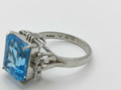 BT6.84ct D0.06ct Pt900 7.5g Ring 