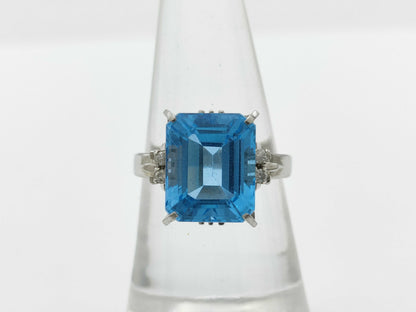 BT6.84ct D0.06ct Pt900 7.5g Ring 