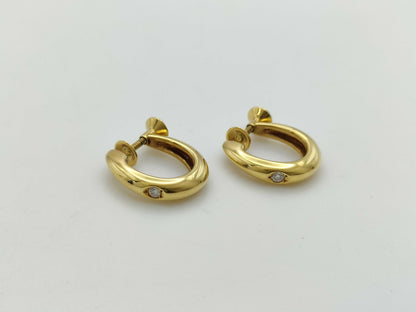 MIKIMOTO K18 6.7g Earrings 