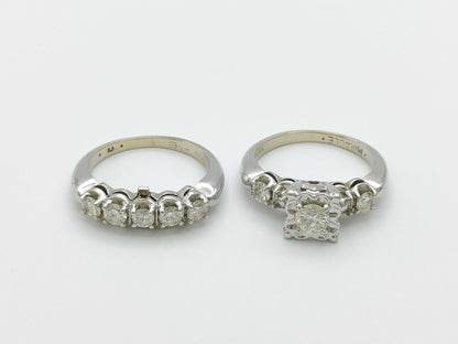 2-piece diamond set, 13K gold, 7.0g ring 