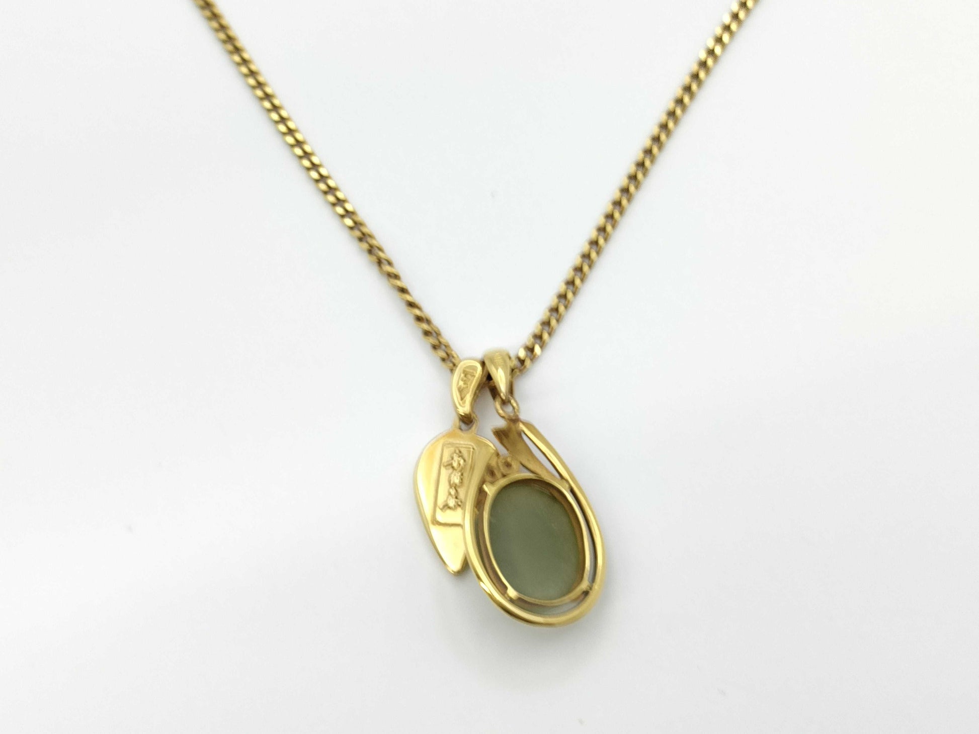 Colored Stone Necklace, 18K Gold, 10.5g 